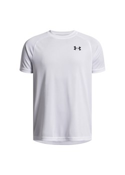 Chłopięca koszulka treningowa Under Armour UA Tech 2.0 SS - biała ze sklepu Sportstylestory.com w kategorii T-shirty chłopięce - zdjęcie 184680467