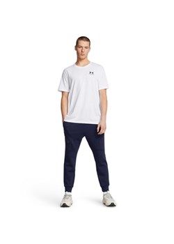 Męskie spodnie treningowe Under Armour UA Unstoppable Flc Jgr Eu - granatowe ze sklepu Sportstylestory.com w kategorii Spodnie męskie - zdjęcie 184680475