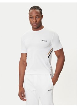 BOSS T-Shirt Tech TOC 50543329 Biały Slim Fit ze sklepu MODIVO w kategorii T-shirty męskie - zdjęcie 184681955