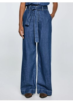 Jeansy damskie wide z paskiem granatowe Julii 398 ze sklepu Big Star w kategorii Jeansy damskie - zdjęcie 184682488