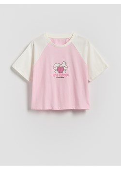 Reserved - T-shirt Mimi & Neko - wielobarwny ze sklepu Reserved w kategorii Bluzki dziewczęce - zdjęcie 184682647