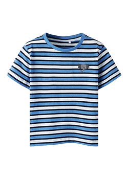 name it Koszulka &quot;Jellan&quot; w kolorze niebiesko-biało-czarnym ze sklepu Limango Polska w kategorii T-shirty chłopięce - zdjęcie 184683745