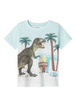 name it Koszulka &quot;Jako&quot; w kolorze błękitno-zielonym ze sklepu Limango Polska w kategorii T-shirty chłopięce - zdjęcie 184683757
