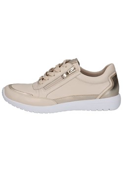 Caprice Skórzane sneakersy w kolorze złoto-beżowym ze sklepu Limango Polska w kategorii Buty sportowe damskie - zdjęcie 184683936