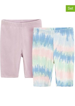 COOL CLUB Legginsy (2 pary) w kolorze błękitno-jasnoróżowo-zielonym ze sklepu Limango Polska w kategorii Spodenki dziewczęce - zdjęcie 184684207