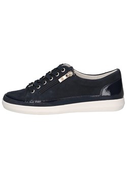 Caprice Skórzane sneakersy w kolorze granatowym ze sklepu Limango Polska w kategorii Trampki damskie - zdjęcie 184685739