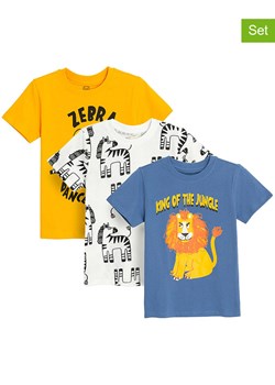 COOL CLUB Koszulki (3 szt.) w kolorze żółtym, niebieskim i białym ze sklepu Limango Polska w kategorii T-shirty chłopięce - zdjęcie 184685926