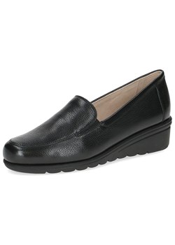 Caprice Skórzane slippersy w kolorze czarnym na koturnie - id: 17389922 - marki Caprice - 184686255 Caprice Skórzane slippersy w kolorze czarnym na koturnie ze sklepu Limango Polska w kategorii Półbuty damskie - zdjęcie 184686255