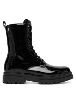 Trapery Tommy Hilfiger Lace-Up Bootie T4A5-34025-0775 D Czarny ze sklepu eobuwie.pl w kategorii Buty zimowe dziecięce - zdjęcie 184686427