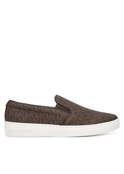 Tenisówki MICHAEL Michael Kors Keaton Slip On 43F7KTFP1B Brązowy ze sklepu eobuwie.pl w kategorii Trampki damskie - zdjęcie 184686438