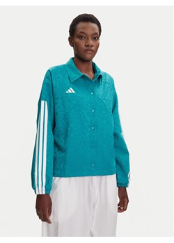 adidas Kurtka przejściowa Tiro x Common Goal Coaches JL9204 Turkusowy Loose Fit ze sklepu MODIVO w kategorii Kurtki damskie - zdjęcie 184686779