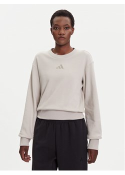 adidas Bluza ALL SZN French Terry JV9816 Beżowy Regular Fit ze sklepu MODIVO w kategorii Bluzy damskie - zdjęcie 184686845