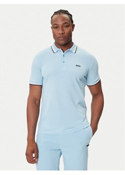 BOSS Polo Paddy 50469055 Błękitny Regular Fit ze sklepu MODIVO w kategorii T-shirty męskie - zdjęcie 184686875