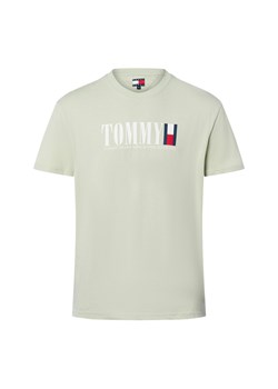 Tommy Jeans Koszulka męska Mężczyźni Bawełna seledynowy jednolity ze sklepu vangraaf w kategorii T-shirty męskie - zdjęcie 184688055