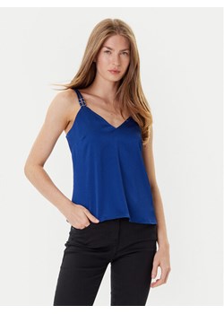 Morgan Top 242-OLAFI Niebieski Slim Fit ze sklepu MODIVO w kategorii Bluzki damskie - zdjęcie 184688549
