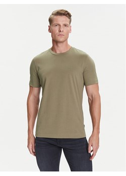BOSS T-Shirt Thompson 01 Zielony Regular Fit ze sklepu MODIVO w kategorii T-shirty męskie - zdjęcie 184688555