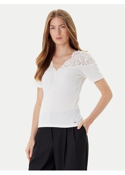 Morgan Bluzka 252-DELINE Biały Slim Fit ze sklepu MODIVO w kategorii Bluzki damskie - zdjęcie 184688577