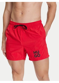 HUGO Szorty kąpielowe Paolo 50545464 Czerwony Regular Fit ze sklepu MODIVO w kategorii Kąpielówki - zdjęcie 184688587