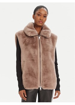 PINKO Bezrękawnik Deyn Gilet 105107 A2WN D01 Beżowy Regular Fit ze sklepu MODIVO w kategorii Kamizelki damskie - zdjęcie 184688595