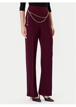 TWINSET Spodnie palazzo 252TP2281 Bordowy Wide Leg ze sklepu MODIVO w kategorii Spodnie damskie - zdjęcie 184688606