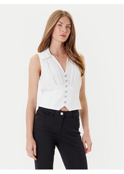Morgan Top 242-OPLI Biały Slim Fit ze sklepu MODIVO w kategorii Bluzki damskie - zdjęcie 184688608