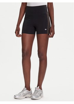 adidas Kolarki Leopard JW7305 Czarny Slim Fit ze sklepu MODIVO w kategorii Szorty - zdjęcie 184688616