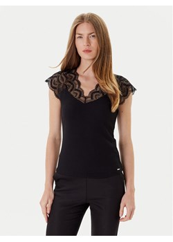 Morgan Bluzka 251-DELI Czarny Slim Fit ze sklepu MODIVO w kategorii Bluzki damskie - zdjęcie 184688625