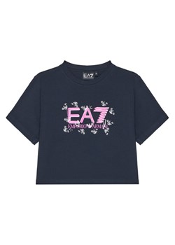 EA7 Emporio Armani T-Shirt 7G000151 AF10373 UB102 Granatowy Regular Fit ze sklepu MODIVO w kategorii Bluzki dziewczęce - zdjęcie 184691048