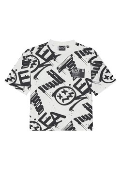 EA7 Emporio Armani T-Shirt 7B000059 AF12874 F0035 Écru Relaxed Fit ze sklepu MODIVO w kategorii T-shirty chłopięce - zdjęcie 184691099