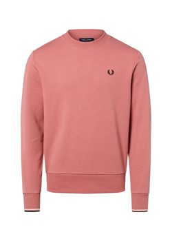 Fred Perry Męska bluza nierozpinana Mężczyźni Bawełna drzewo różane jednolity ze sklepu vangraaf w kategorii Bluzy męskie - zdjęcie 184691638