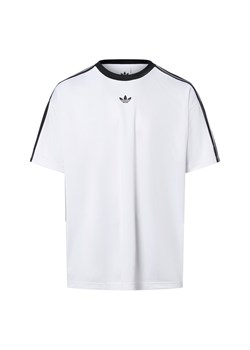 adidas Originals T-shirt - żakardowy dżersej Mężczyźni biały jednolity ze sklepu vangraaf w kategorii T-shirty męskie - zdjęcie 184691686