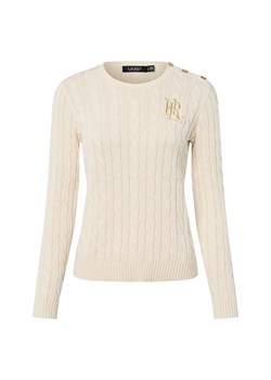 Lauren Ralph Lauren Sweter damski Kobiety Bawełna piaskowy jednolity ze sklepu vangraaf w kategorii Swetry damskie - zdjęcie 184691698