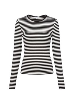 Marie Lund Damska koszulka z długim rękawem Kobiety Dżersej czarny w paski ze sklepu vangraaf w kategorii Bluzki damskie - zdjęcie 184691706