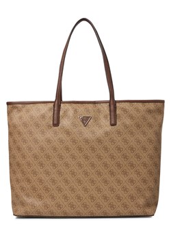 GUESS Sprzedawca damski - Victtoria Kobiety Sztuczne włókno taupe wzorzysty ze sklepu vangraaf w kategorii Torby Shopper bag - zdjęcie 184691729