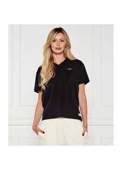 Aeronautica Militare T-shirt | Regular Fit ze sklepu Gomez Fashion Store w kategorii Bluzki damskie - zdjęcie 184692407