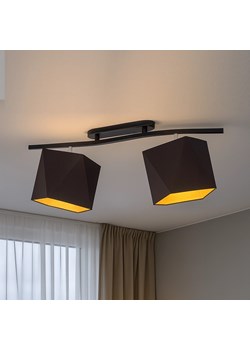 Czarna lampa sufitowa do salonu z regulacją kąta padania światła CORONA GOLD ze sklepu Lysne w kategorii Lampy sufitowe - zdjęcie 184693667