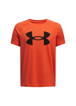 Chłopięca koszulka treningowa Under Armour UA Tech Big Logo SS - pomarańczowa ze sklepu Sportstylestory.com w kategorii T-shirty chłopięce - zdjęcie 184694966