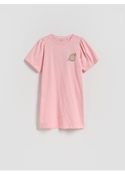 Reserved - Koszula nocna Pusheen - różowy ze sklepu Reserved w kategorii Piżamy dziecięce - zdjęcie 184696307