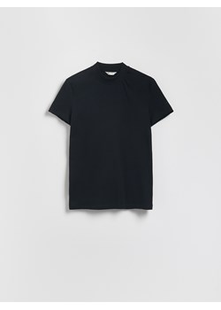 Reserved - Bawełniany t-shirt slim fit - czarny ze sklepu Reserved w kategorii T-shirty męskie - zdjęcie 184696389