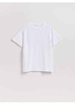 Reserved - Strukturalny t-shirt comfort fit - biały ze sklepu Reserved w kategorii T-shirty męskie - zdjęcie 184696419