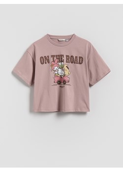 Reserved - T-shirt Hello Kitty and Friends - brązowy - id: 551GW-84X - marki Reserved - 184696487 Reserved - T-shirt Hello Kitty and Friends - brązowy ze sklepu Reserved w kategorii Bluzki dziewczęce - zdjęcie 184696487