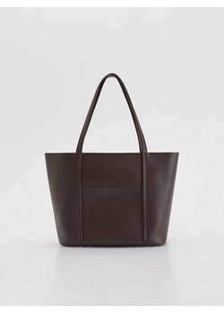 Reserved - Torebka typu shopper - ciemnobrązowy ze sklepu Reserved w kategorii Torebki damskie - zdjęcie 184696535