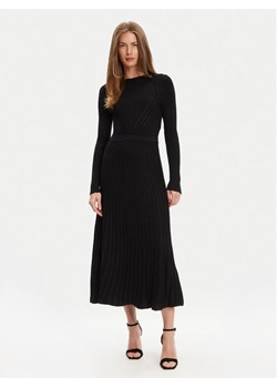United Colors Of Benetton Sukienka dzianinowa 1QMKDV01W Czarny Regular Fit ze sklepu MODIVO w kategorii Sukienki - zdjęcie 184697079