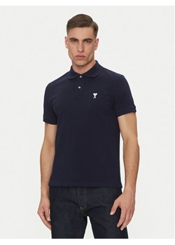AMI PARIS Polo HPL060.760 Granatowy Regular Fit ze sklepu MODIVO w kategorii T-shirty męskie - zdjęcie 184698887