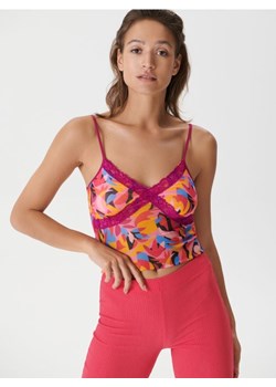 Sinsay - Crop top w kwiaty - wielobarwny ze sklepu Sinsay w kategorii Bluzki damskie - zdjęcie 184699857