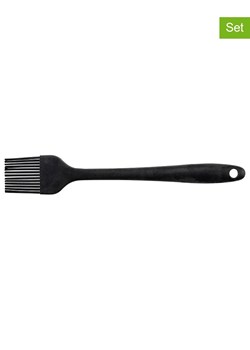 Wenko Silikonowe pędzle (2 szt.) &quot;Pini&quot; w kolorze czarnym - dł. 21 cm ze sklepu Limango Polska w kategorii Akcesoria do pieczenia - zdjęcie 184701336