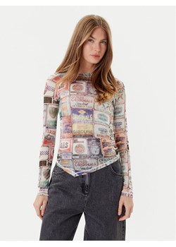 Guess Bluzka W5YP43 KBBF2 Kolorowy Slim Fit ze sklepu MODIVO w kategorii Bluzki damskie - zdjęcie 184701706