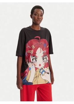 HUGO T-Shirt 50545061 Czarny Oversize ze sklepu MODIVO w kategorii Bluzki damskie - zdjęcie 184701739