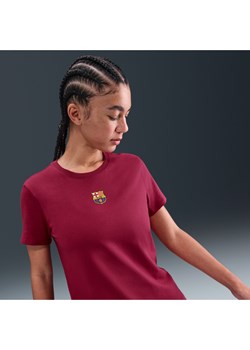 Damski T-shirt piłkarski Nike FC Barcelona - Czerwony ze sklepu Nike poland w kategorii Bluzki damskie - zdjęcie 184704208