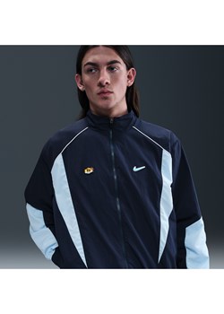 Męska bluza dresowa z tkaniny Nike Sportswear - Niebieski ze sklepu Nike poland w kategorii Bluzy męskie - zdjęcie 184704226